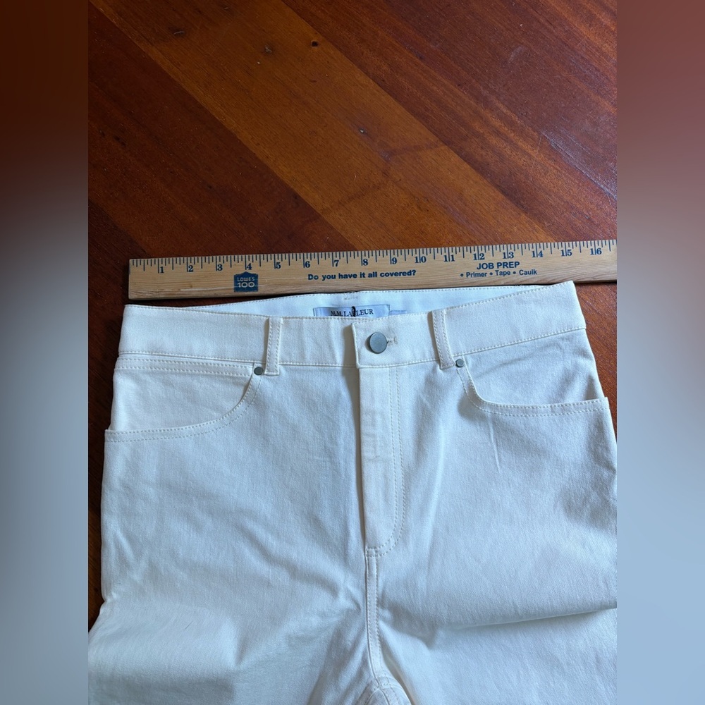 NWT M.M. LAFLEUR “Sammataro 1.0 Jean- Better Than Denim” in color Tusk - Picture 6 of 16